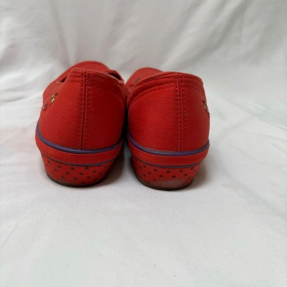 Keds Red‎ Embroidered Women's Flats